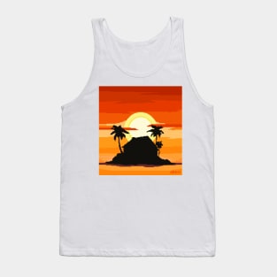 kame  sunset Tank Top